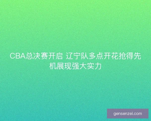 CBA总决赛开启 辽宁队多点开花抢得先机展现强大实力
